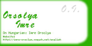 orsolya imre business card
